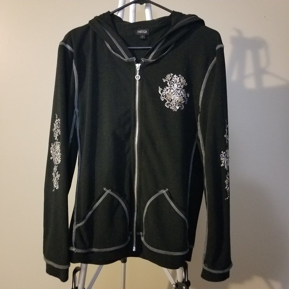 Fantazia Beaded Sweatshirt Size L